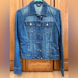 Vintage Y2K American Eagle Outfitters Blue Jean Jacket S Small